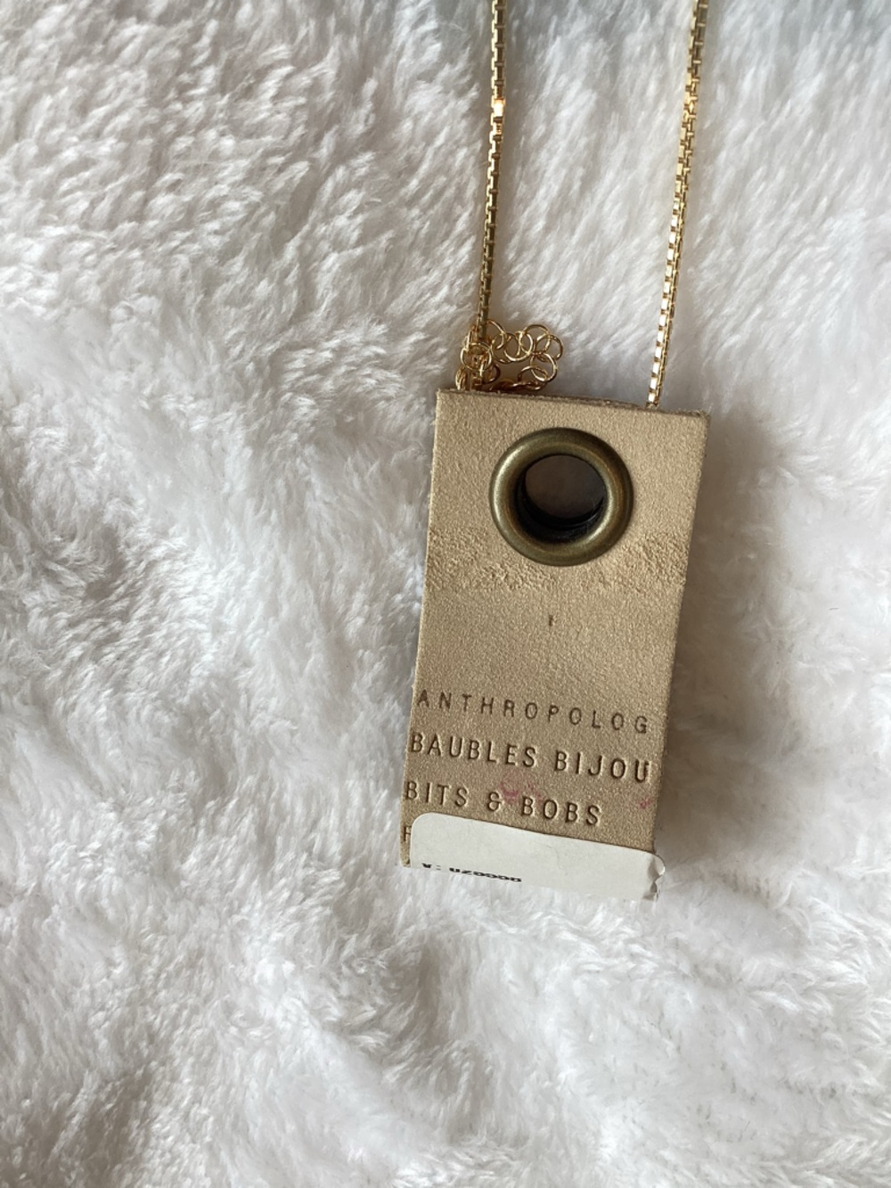 Anthropologie 14KT Gold Plated Floating Crystal Necklace NEW - Picture 10 of 11